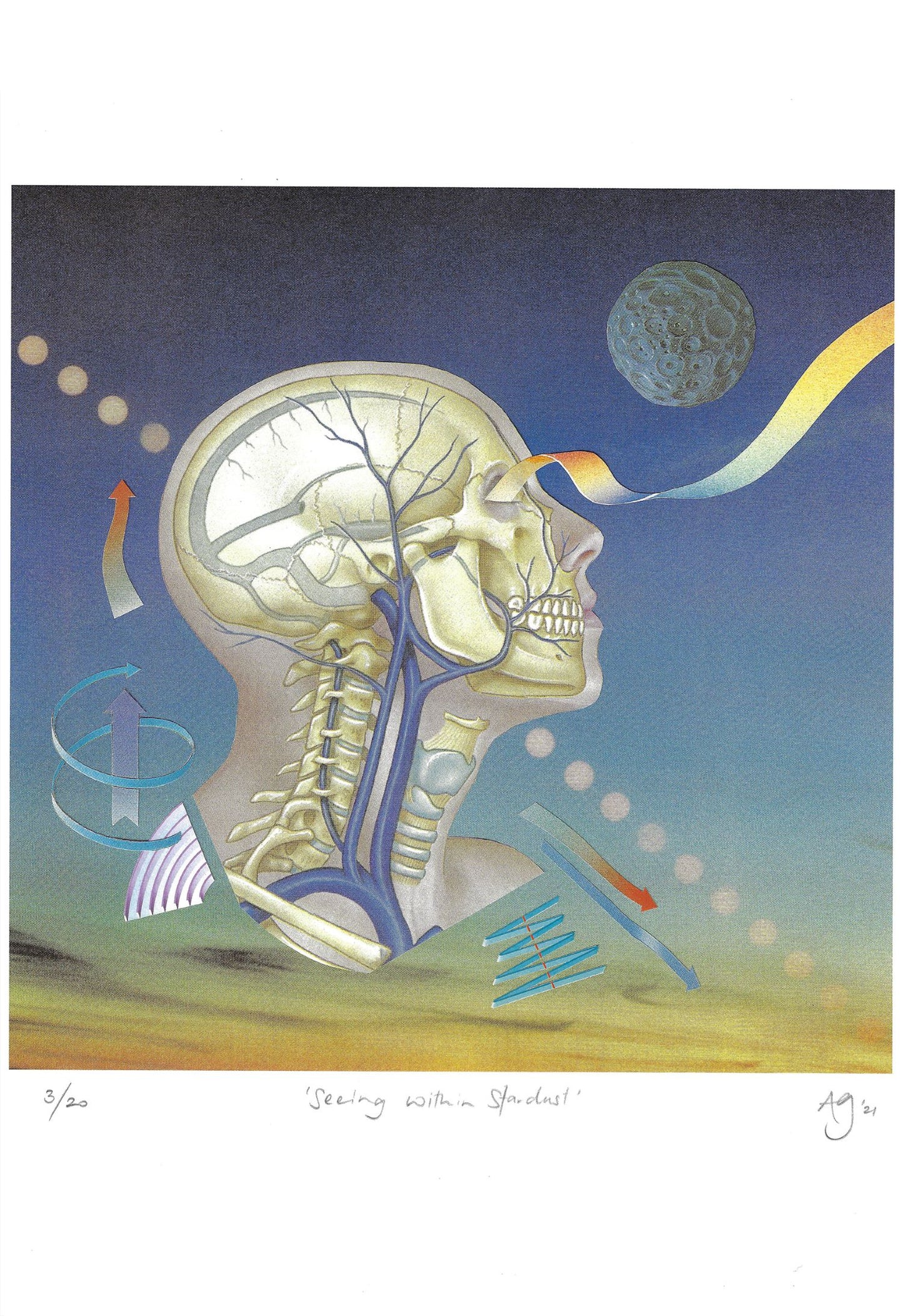 Seeing within Stardust - Limited Edition A3 Print by Anna Goodhind