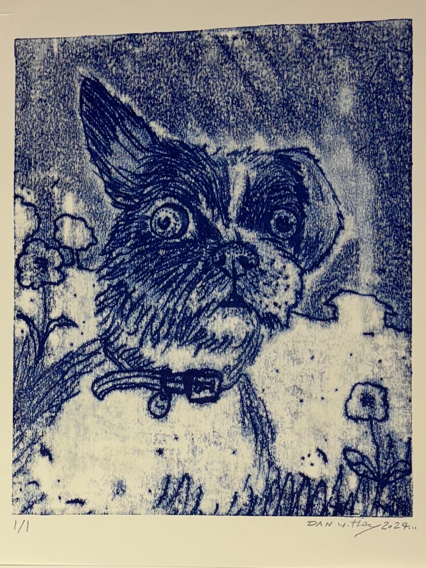 Dog Monoprint - Dan Withey - The Dog Exhibition 2025