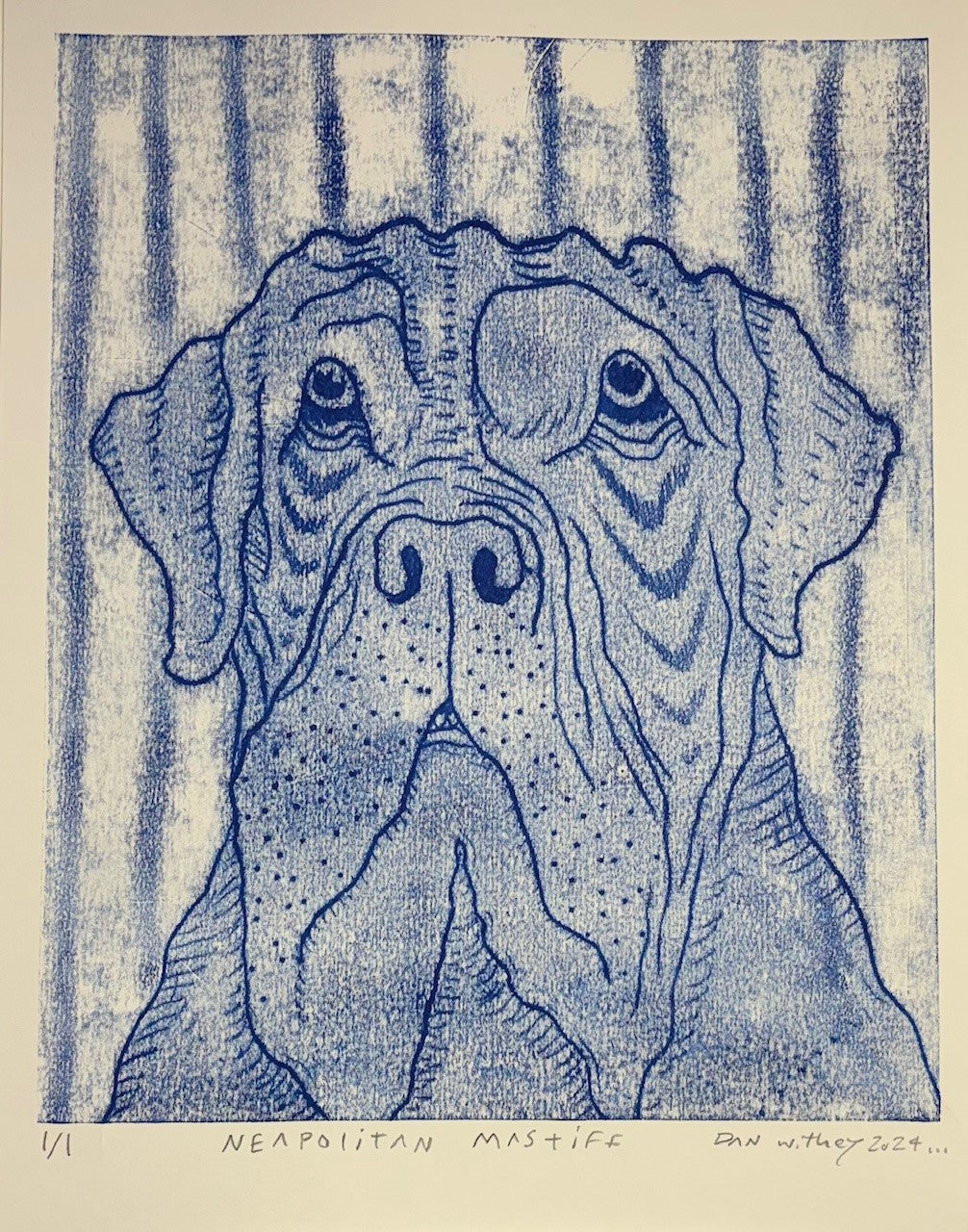 Dog Monoprint - Dan Withey - The Dog Exhibition 2025