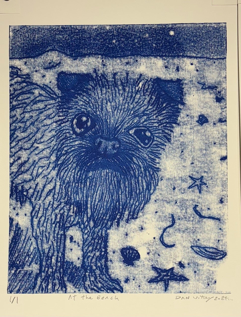 Dog Monoprint - Dan Withey - The Dog Exhibition 2025