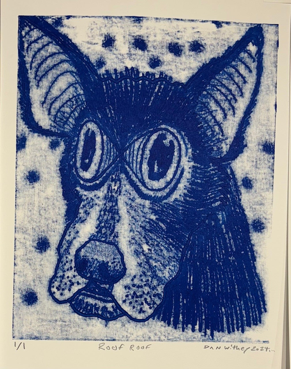 Dog Monoprint - Dan Withey - The Dog Exhibition 2025