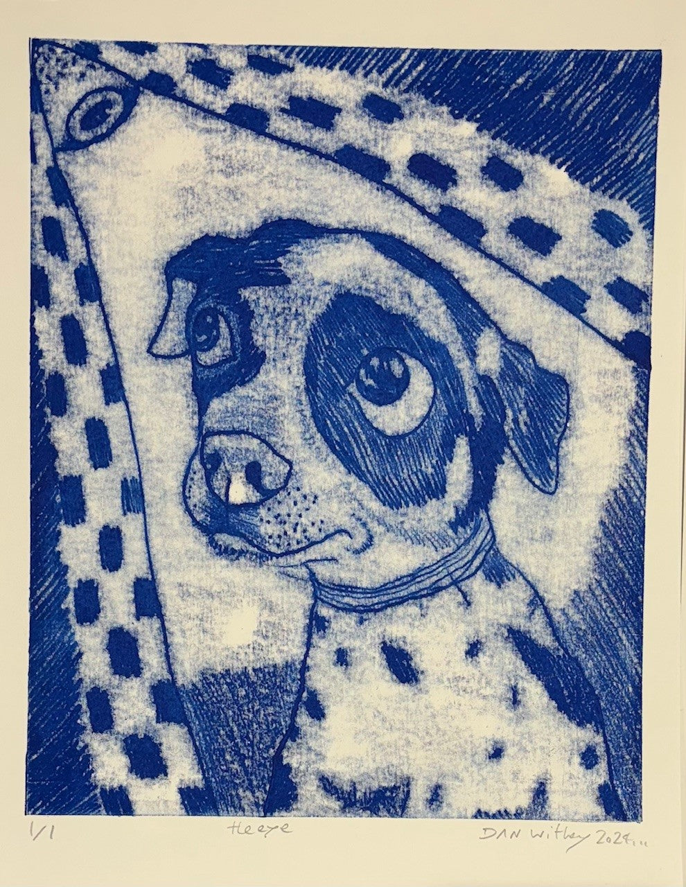Dog Monoprint - Dan Withey - The Dog Exhibition 2025