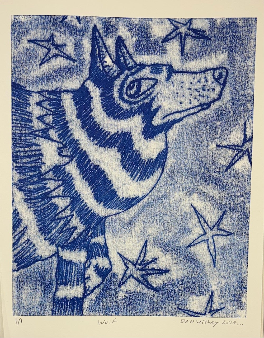 Dog Monoprint - Dan Withey - The Dog Exhibition 2025