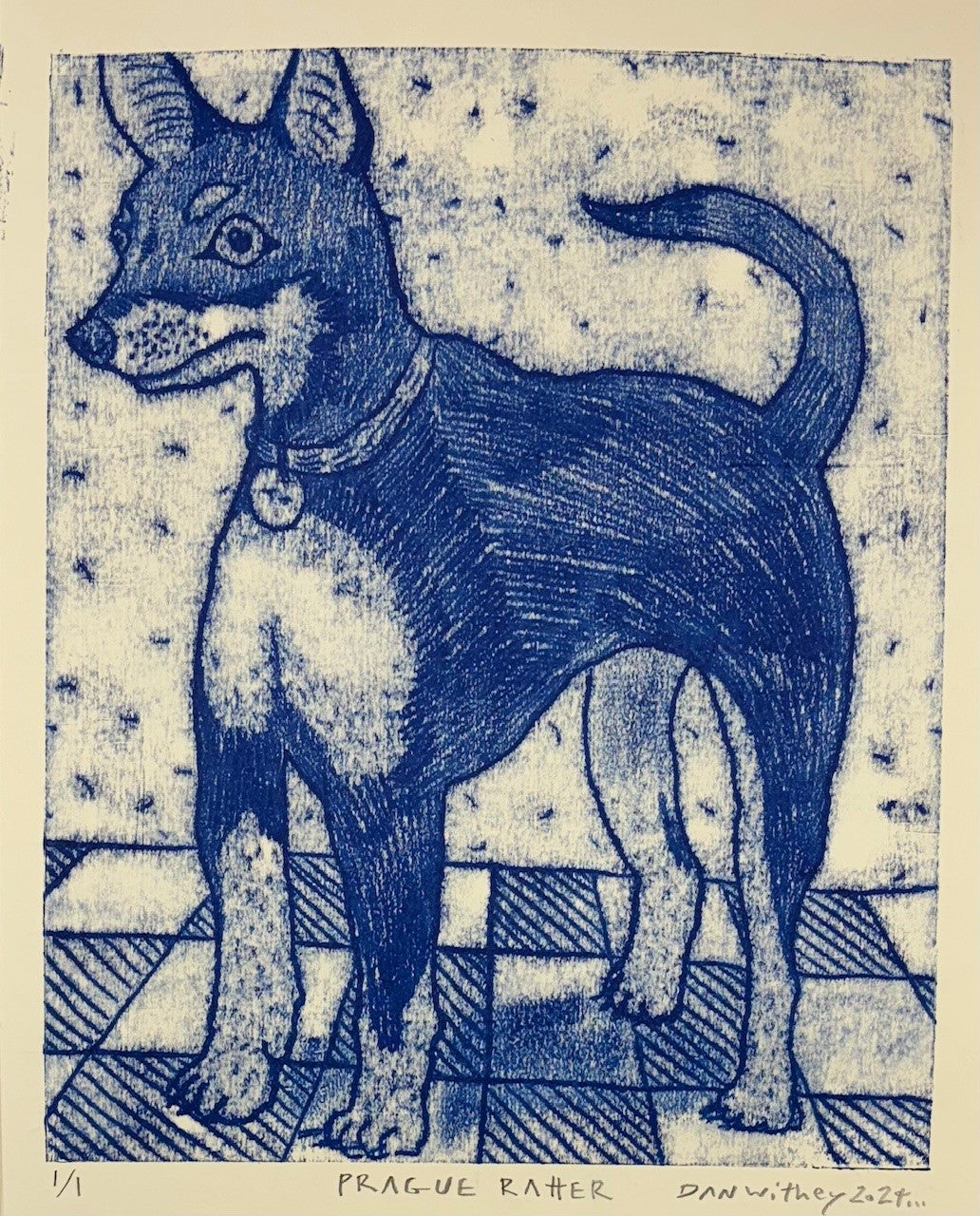 Dog Monoprint - Dan Withey - The Dog Exhibition 2025