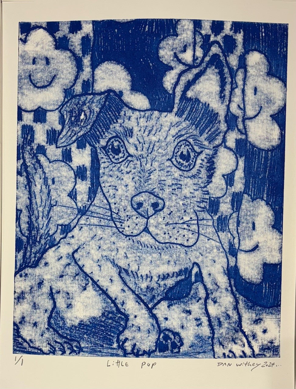 Dog Monoprint - Dan Withey - The Dog Exhibition 2025