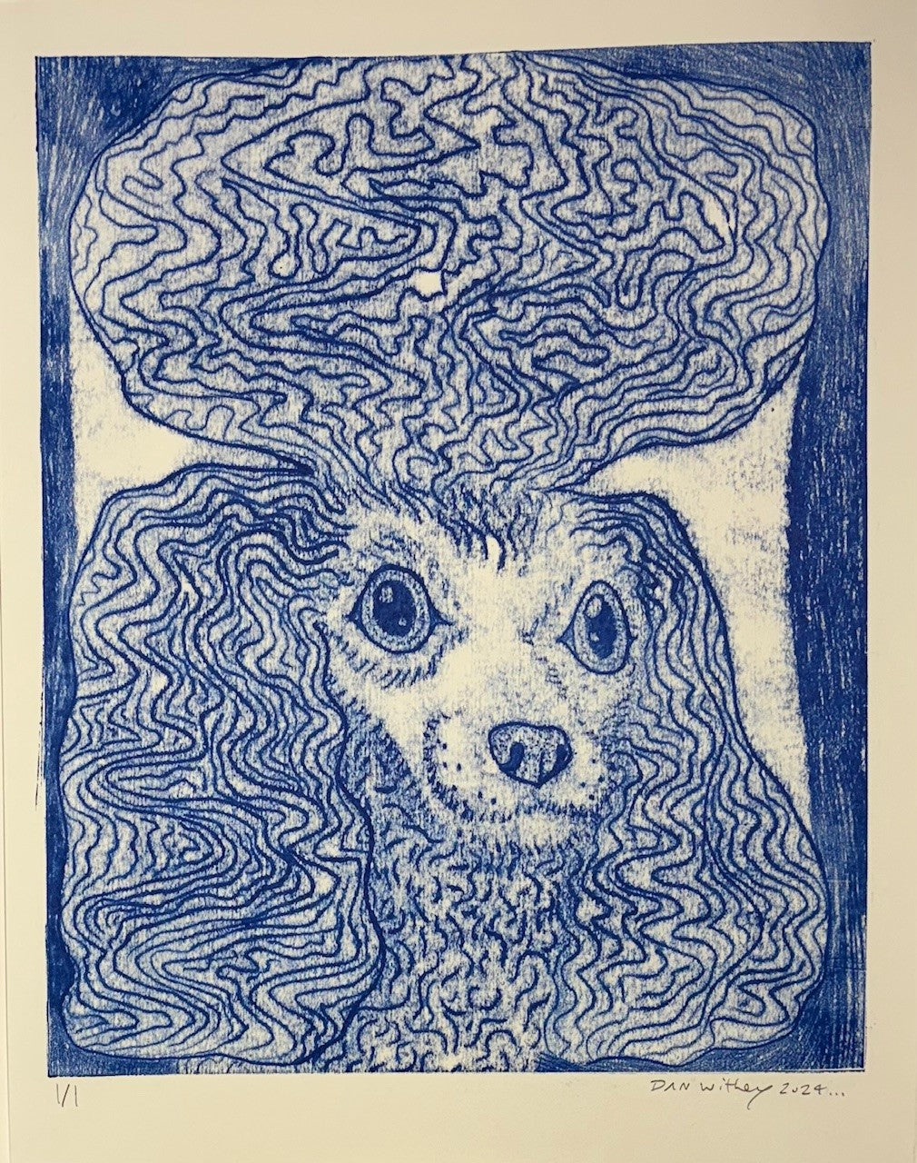 Dog Monoprint - Dan Withey - The Dog Exhibition 2025