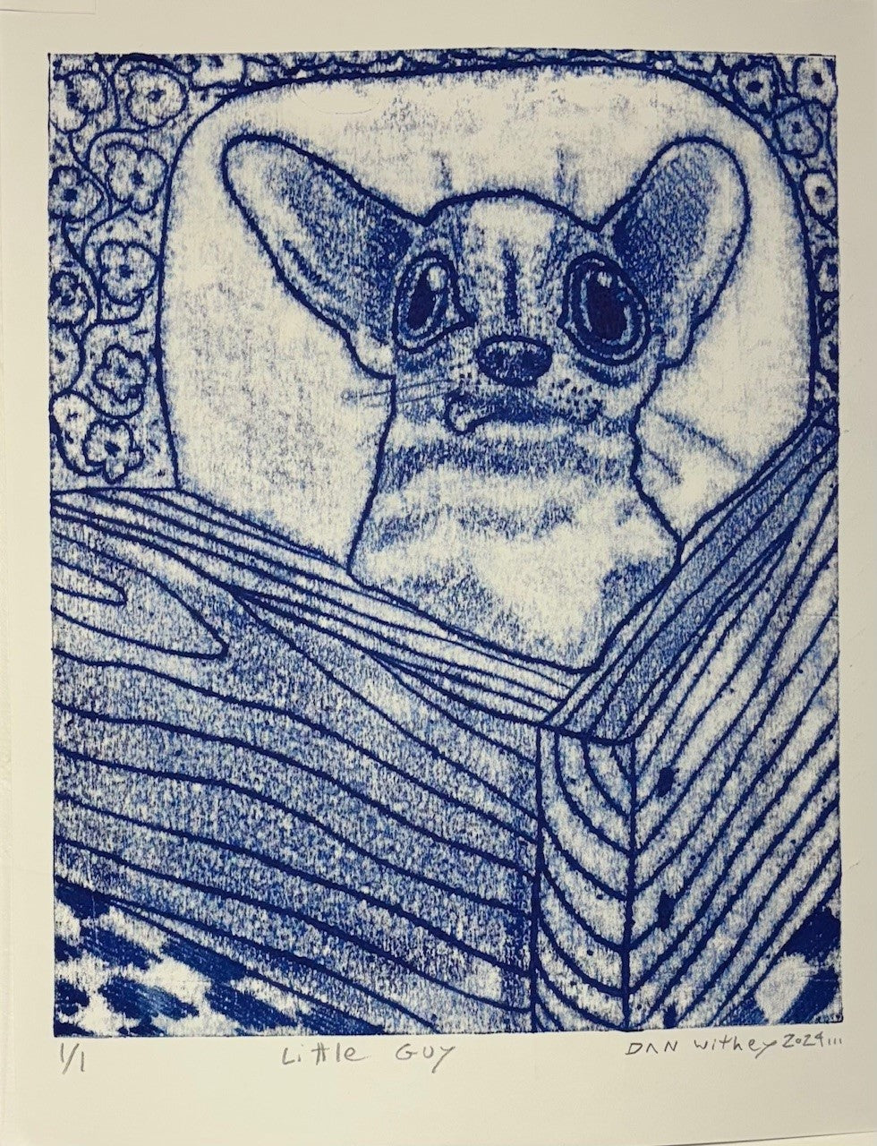 Dog Monoprint - Dan Withey - The Dog Exhibition 2025