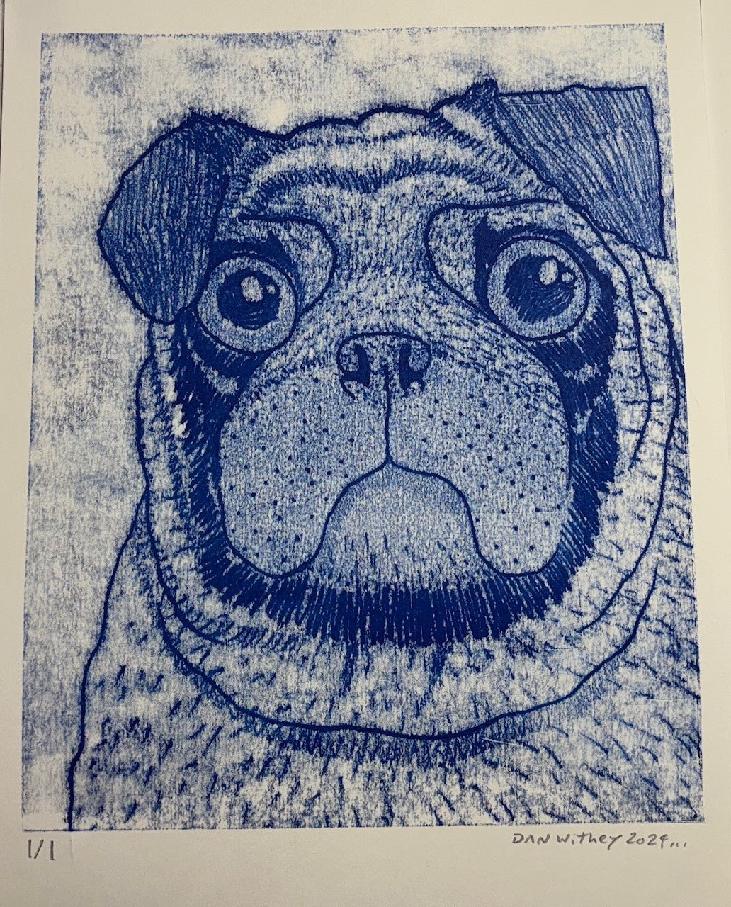 Dog Monoprint - Dan Withey - The Dog Exhibition 2025
