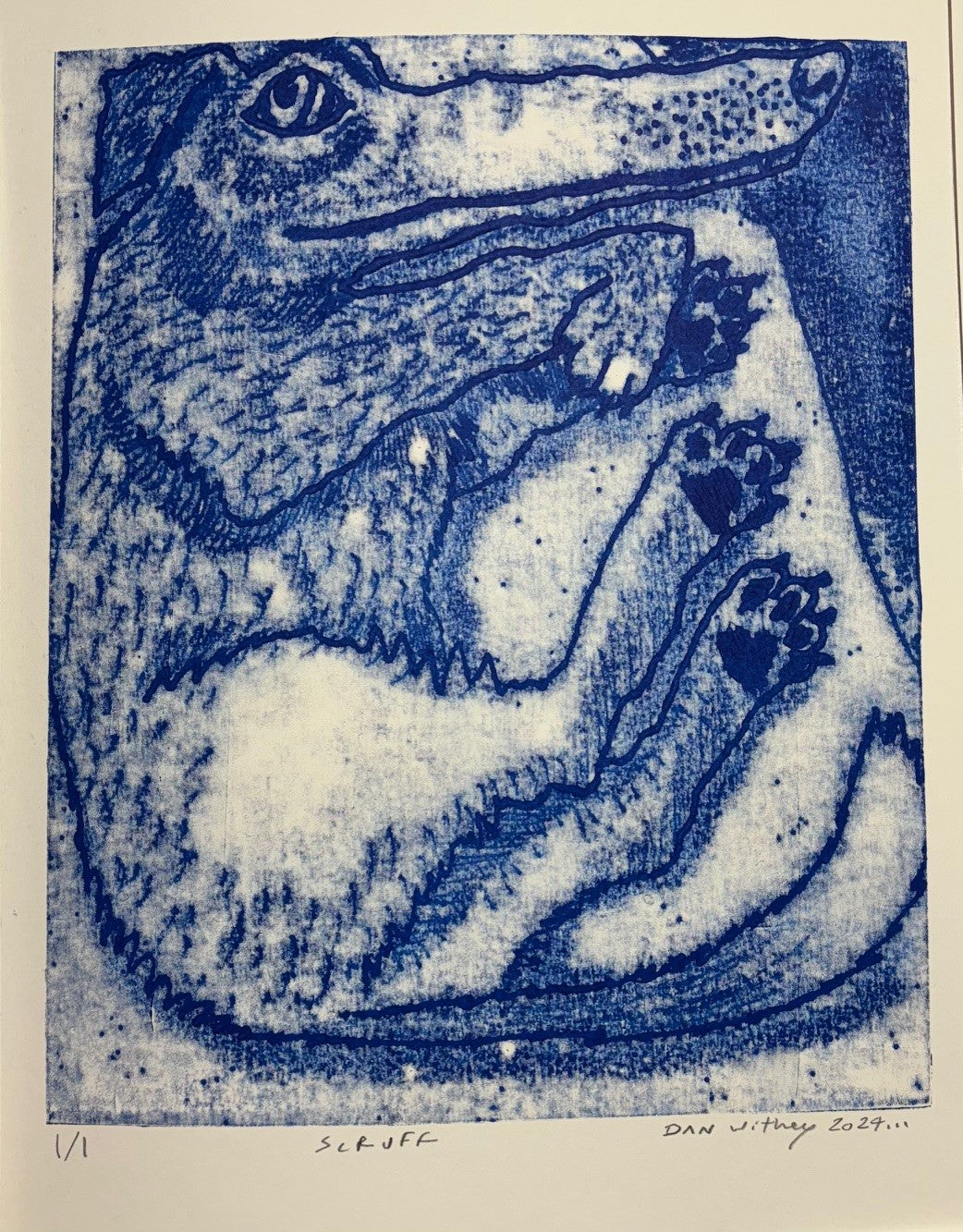 Dog Monoprint - Dan Withey - The Dog Exhibition 2025