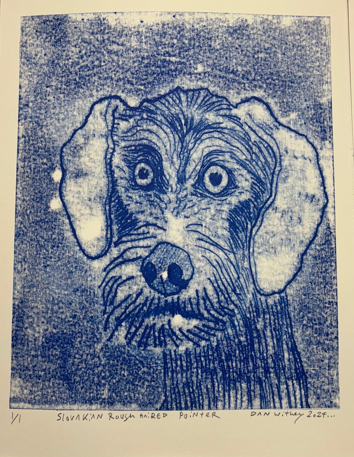 Dog Monoprint - Dan Withey - The Dog Exhibition 2025