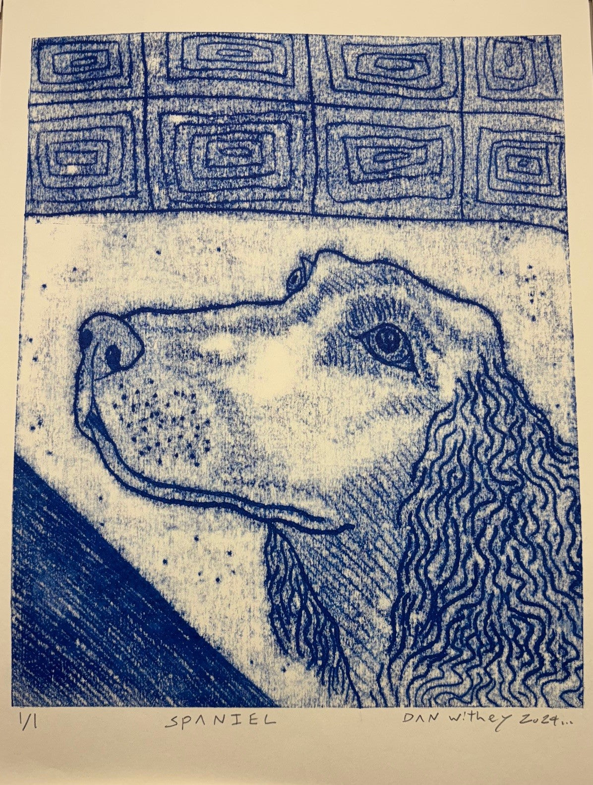 Dog Monoprint - Dan Withey - The Dog Exhibition 2025