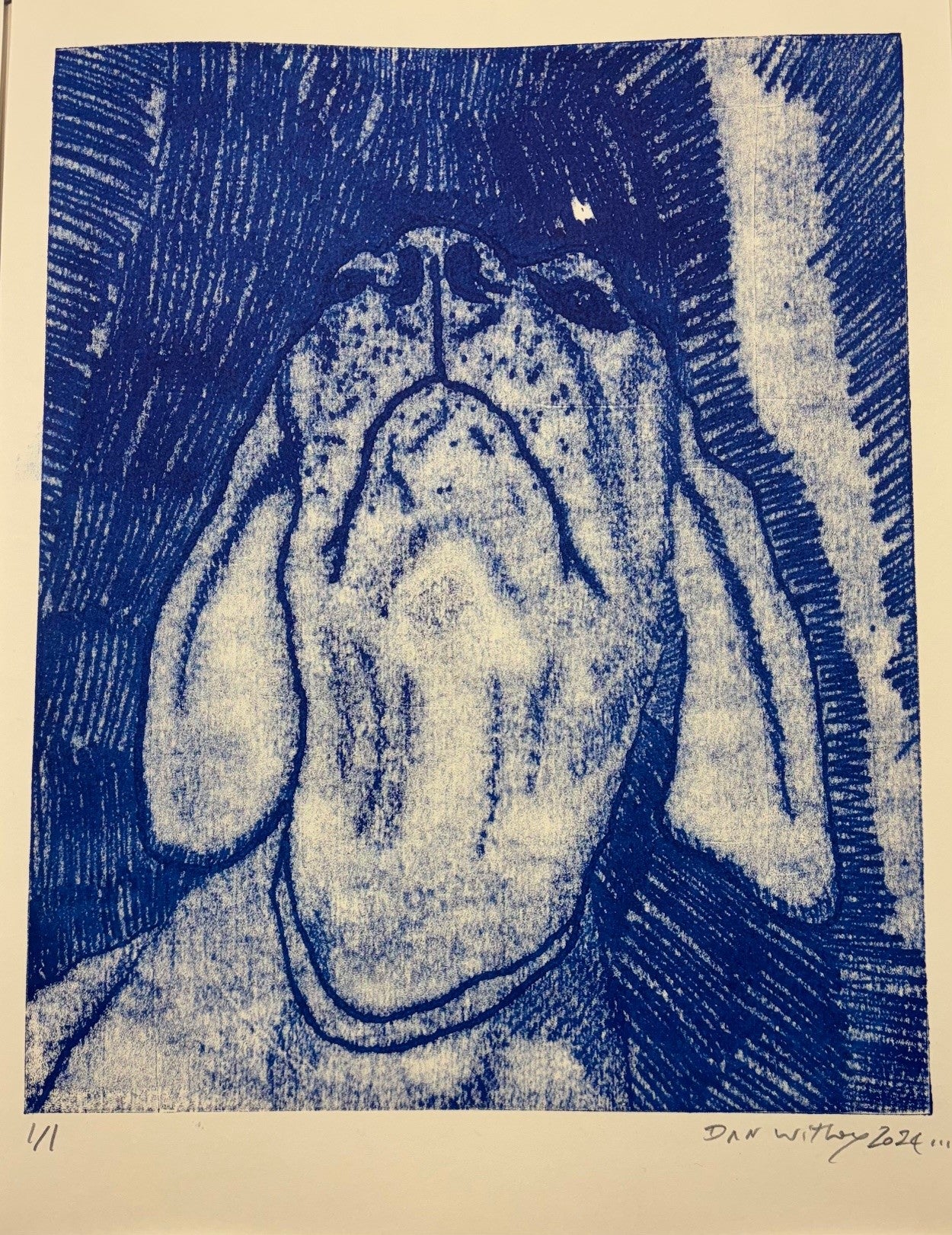 Dog Monoprint - Dan Withey - The Dog Exhibition 2025