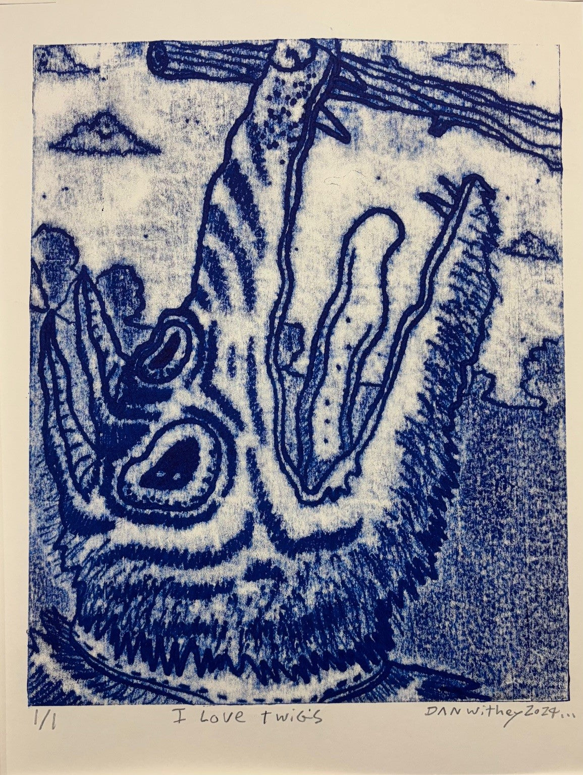 Dog Monoprint - Dan Withey - The Dog Exhibition 2025