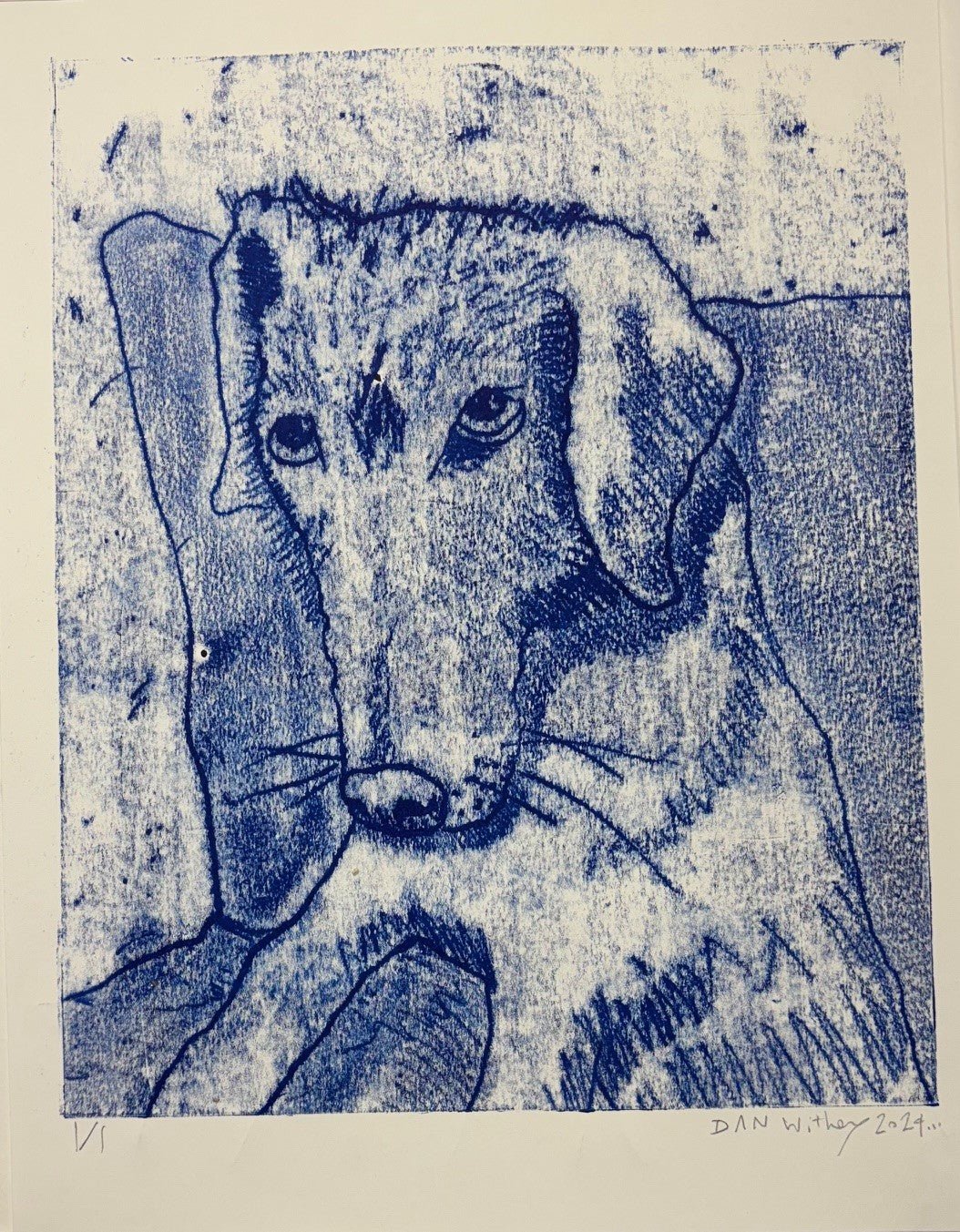 Dog Monoprint - Dan Withey - The Dog Exhibition 2025