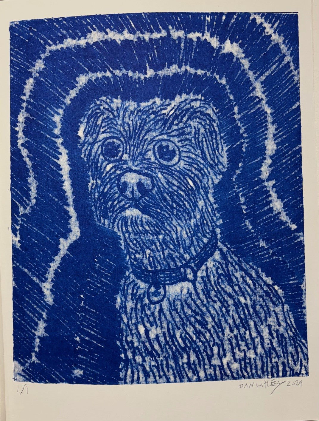 Dog Monoprint - Dan Withey - The Dog Exhibition 2025