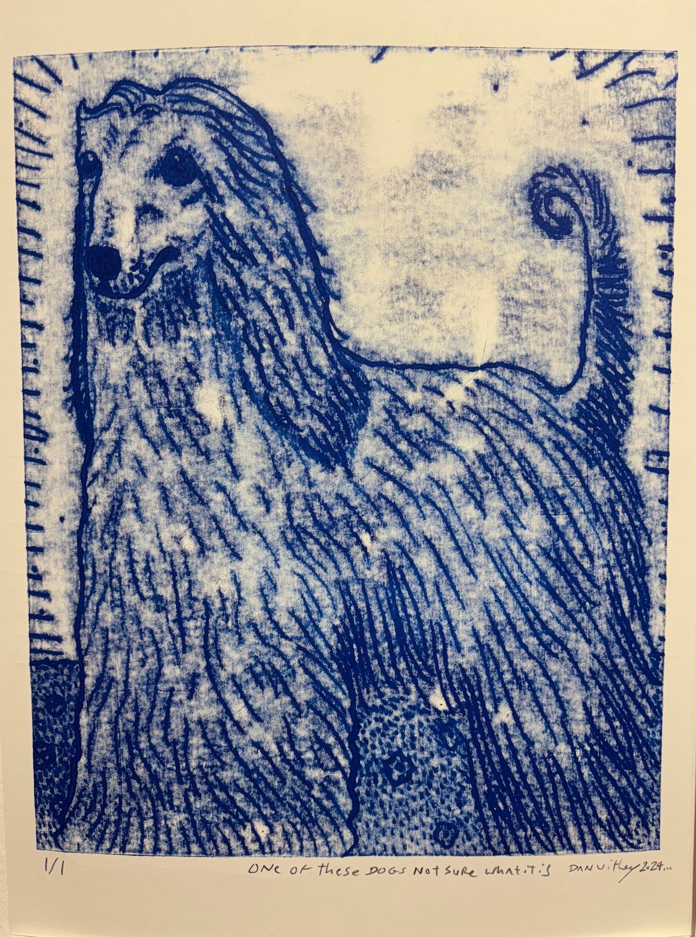 Dog Monoprint - Dan Withey - The Dog Exhibition 2025