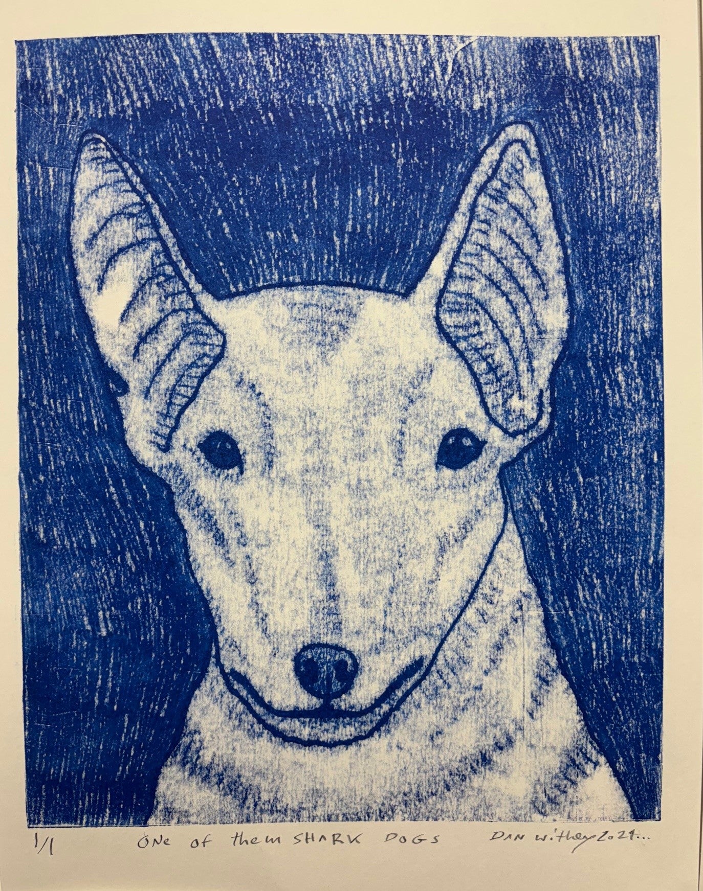 Dog Monoprint - Dan Withey - The Dog Exhibition 2025