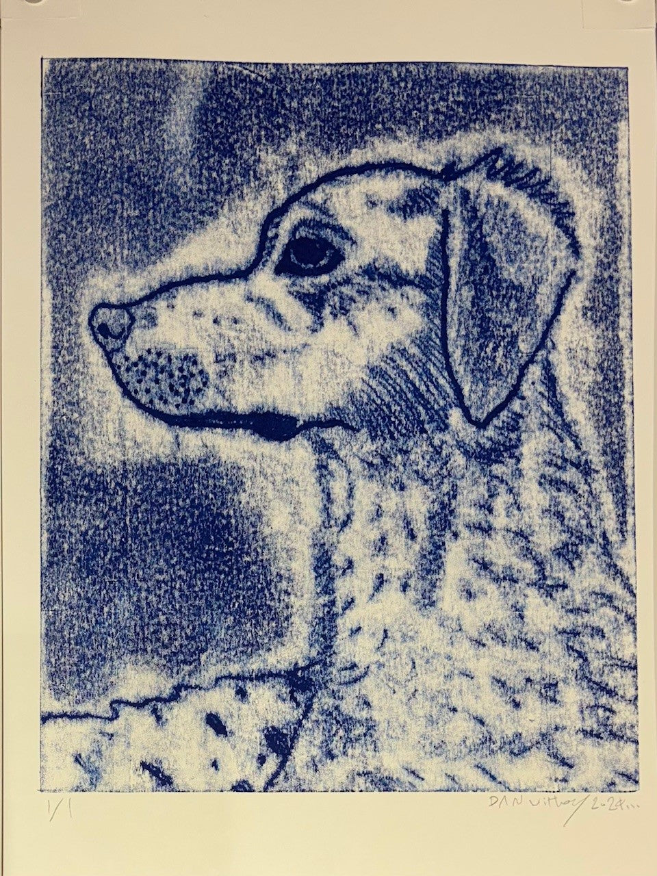 Dog Monoprint - Dan Withey - The Dog Exhibition 2025