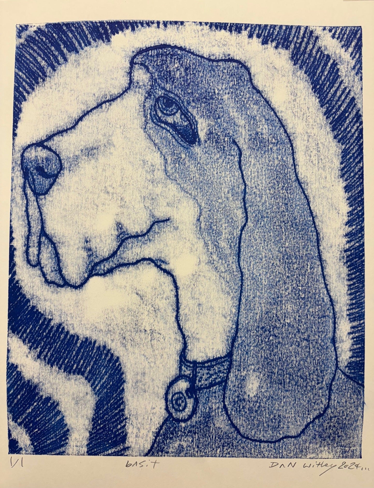 Dog Monoprint - Dan Withey - The Dog Exhibition 2025