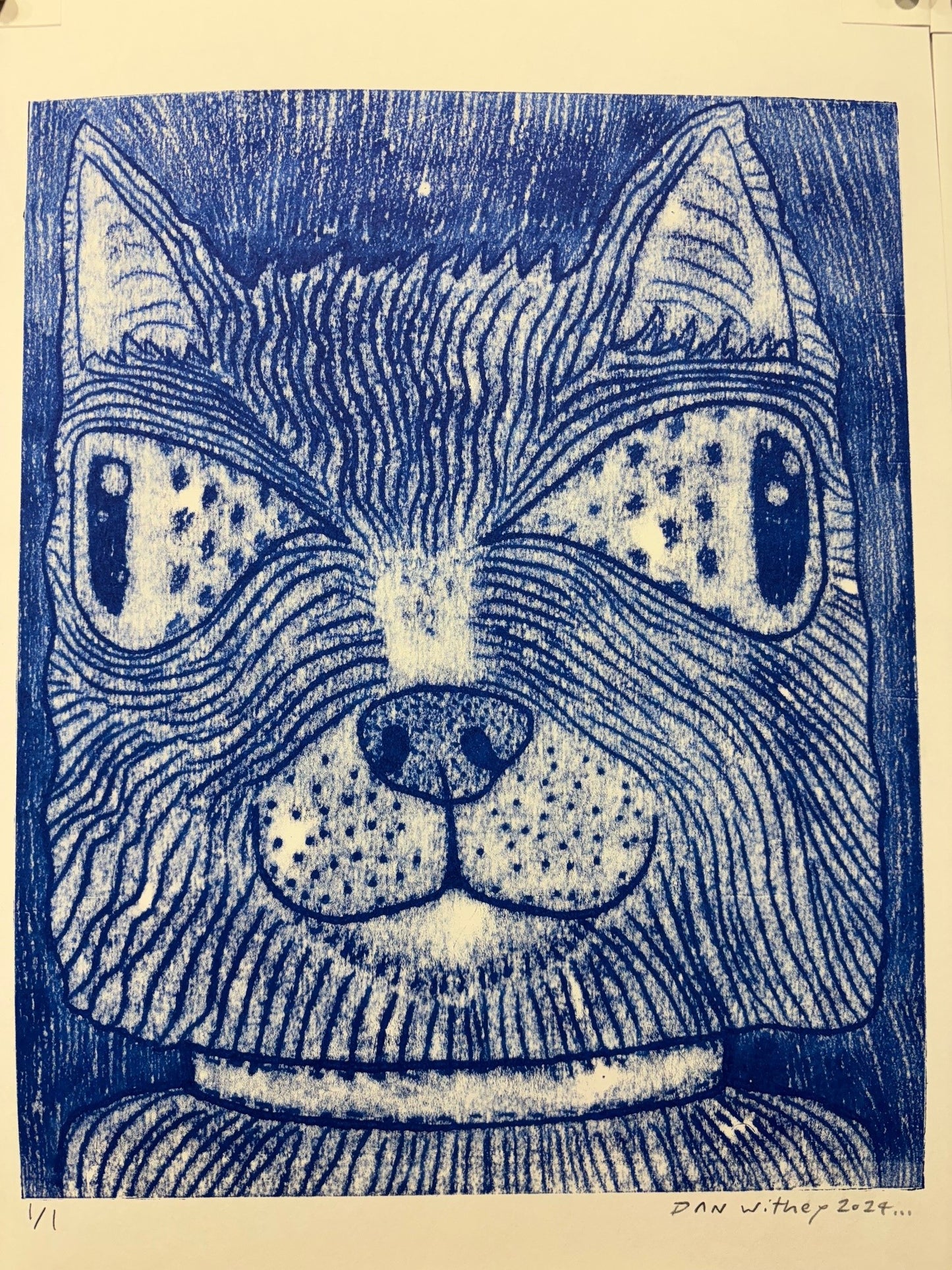 Dog Monoprint - Dan Withey - The Dog Exhibition 2025