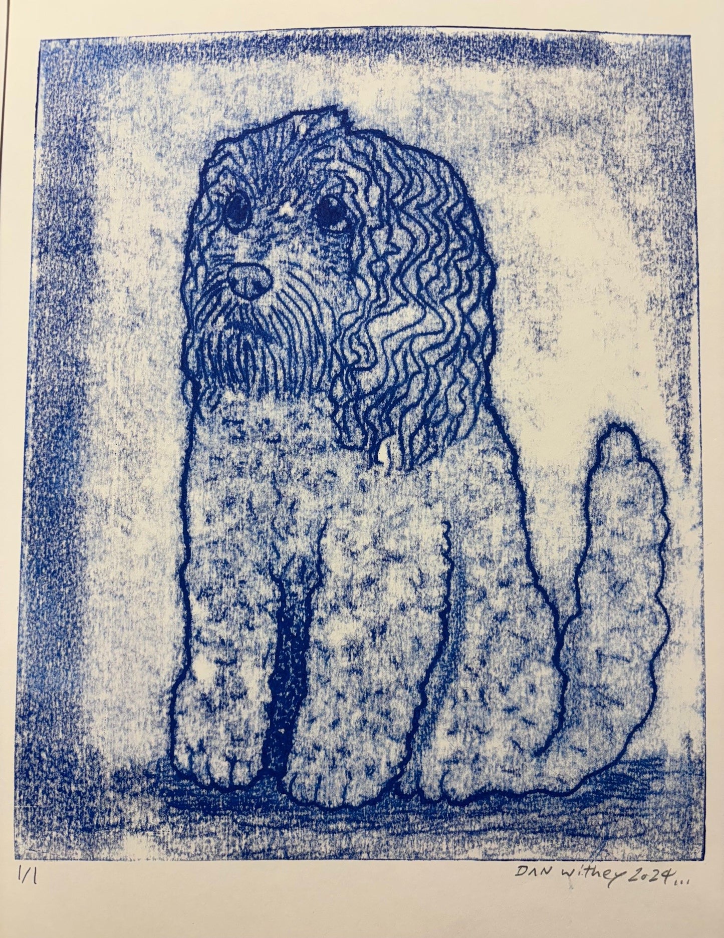 Dog Monoprint - Dan Withey - The Dog Exhibition 2025
