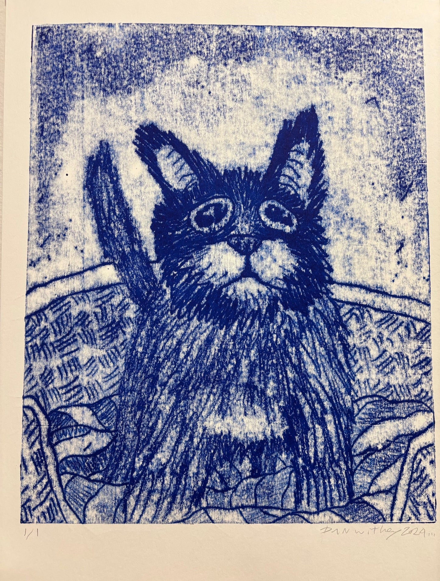 Dog Monoprint - Dan Withey - The Dog Exhibition 2025