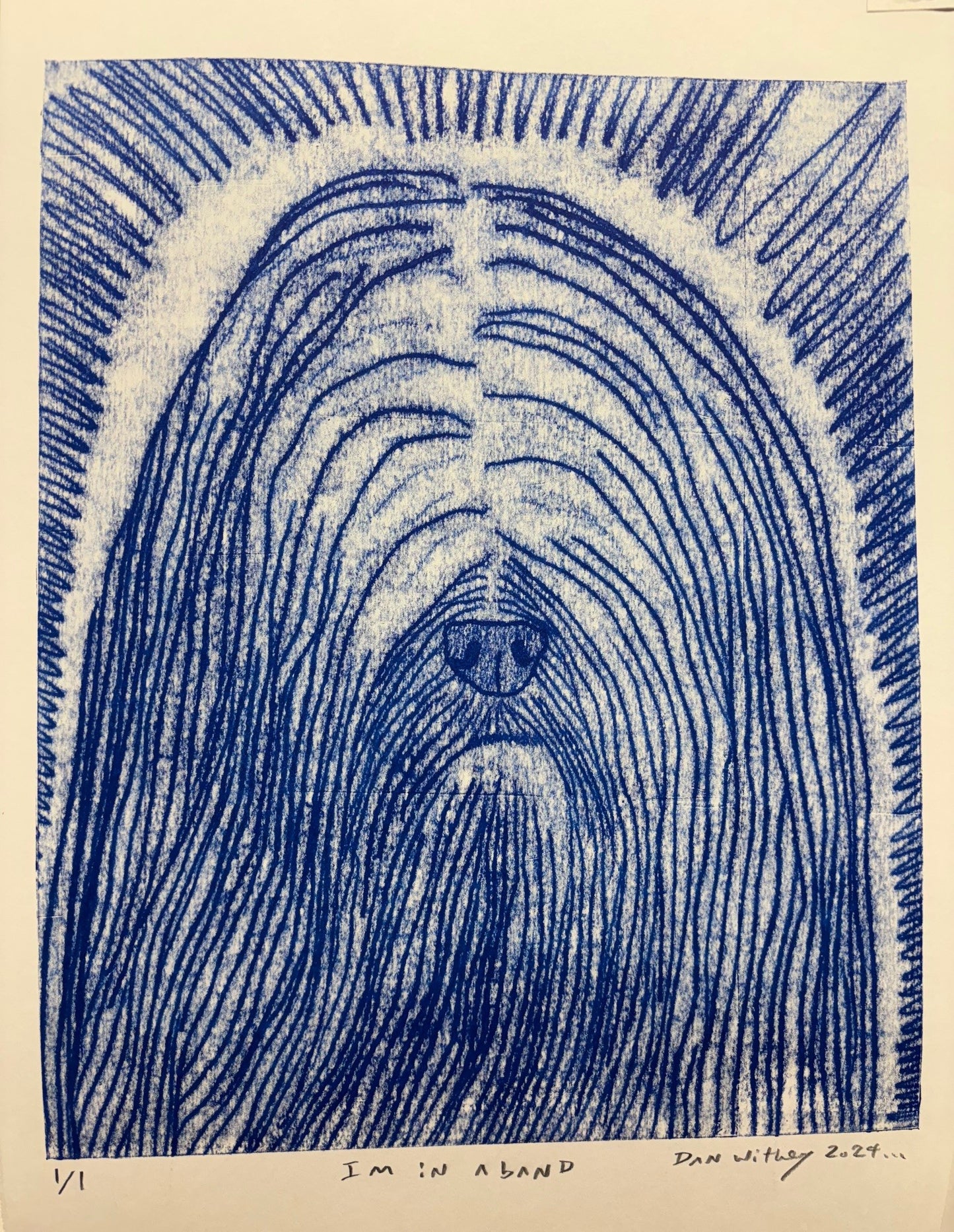 Dog Monoprint - Dan Withey - The Dog Exhibition 2025