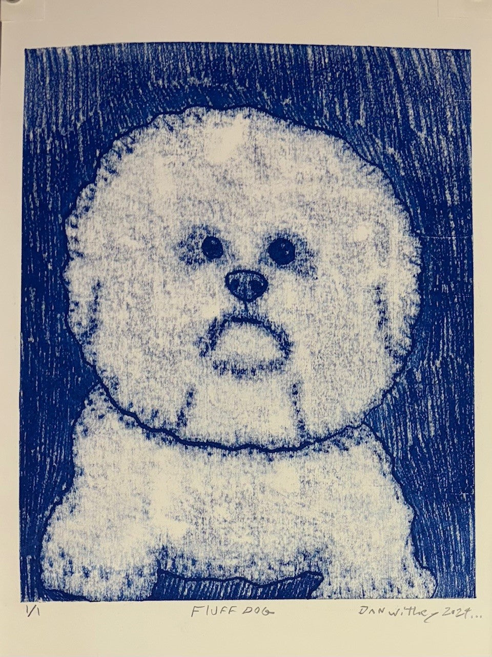 Dog Monoprint - Dan Withey - The Dog Exhibition 2025