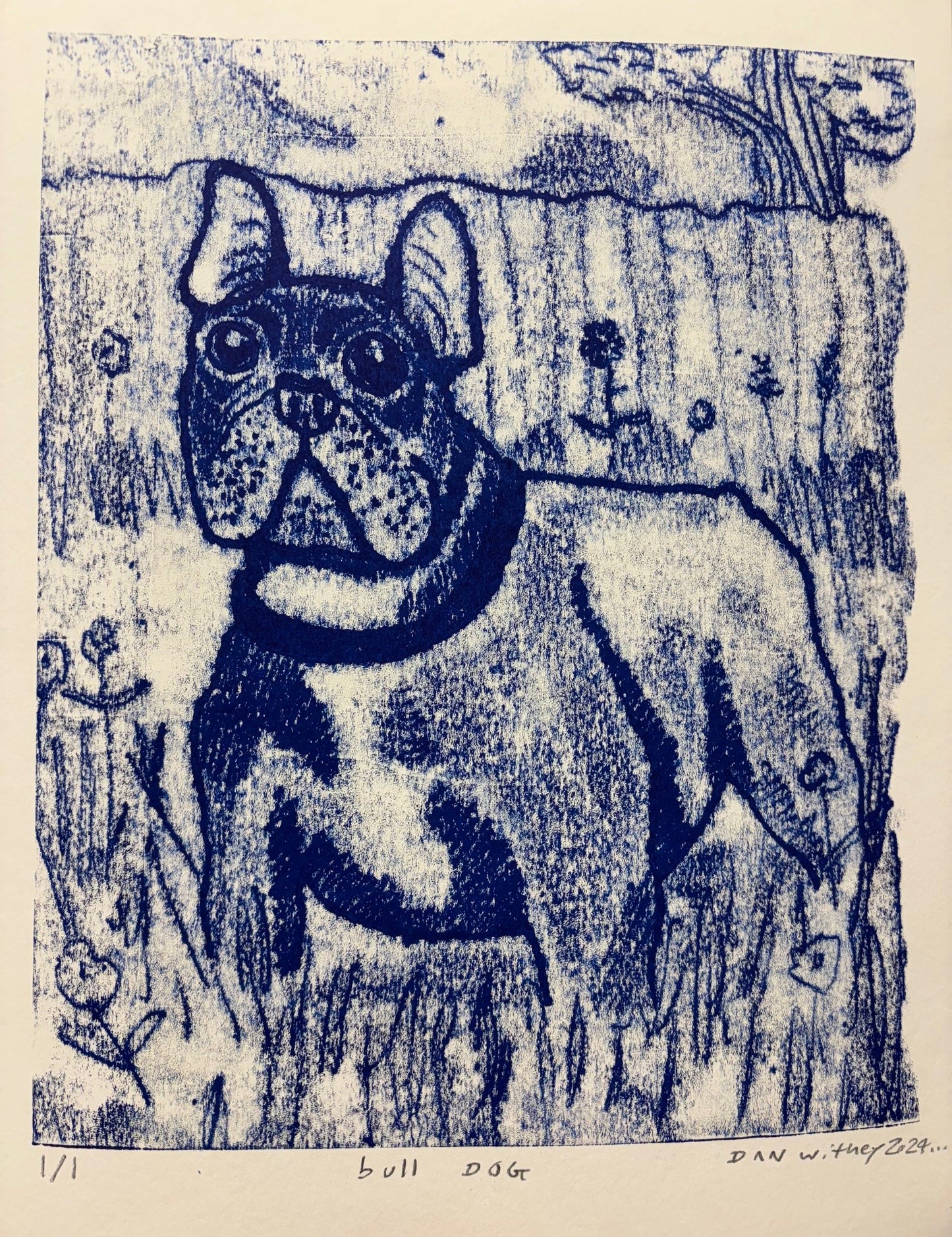 Dog Monoprint - Dan Withey - The Dog Exhibition 2025