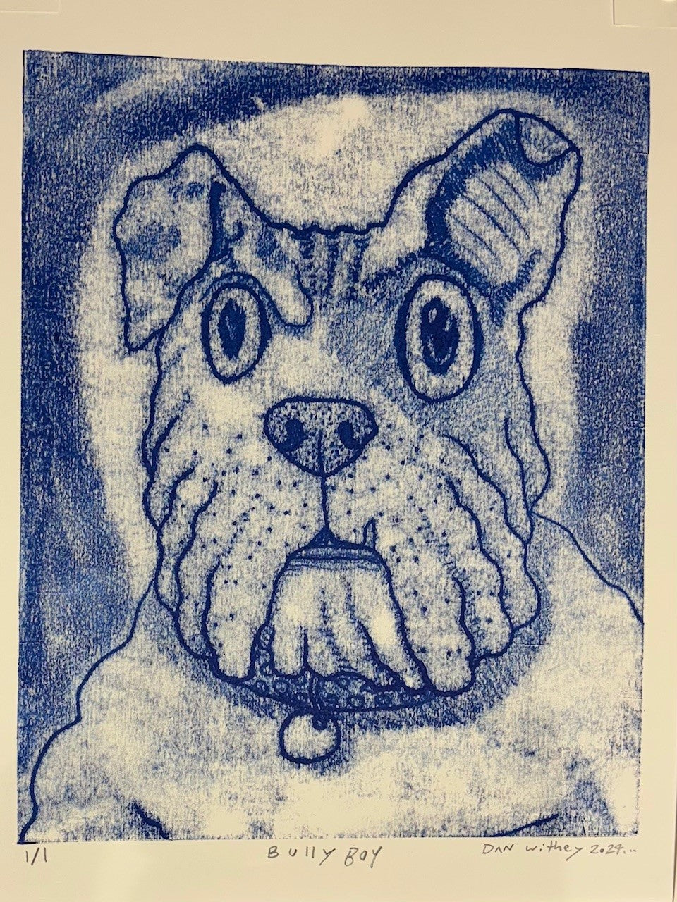 Dog Monoprint - Dan Withey - The Dog Exhibition 2025
