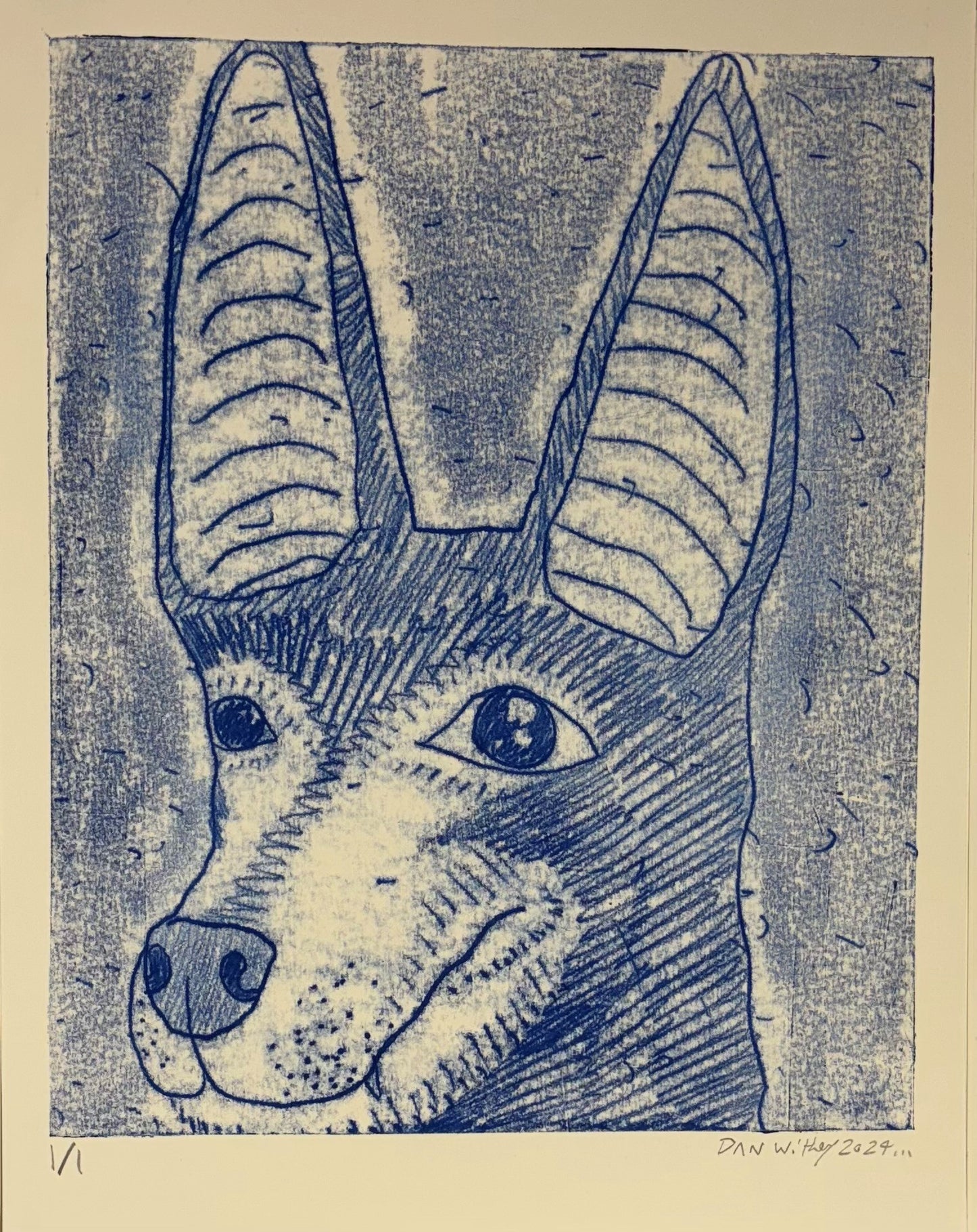 Dog Monoprint - Dan Withey - The Dog Exhibition 2025