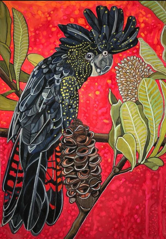 Mr. Red in a Red Sky - Limited Edition Print