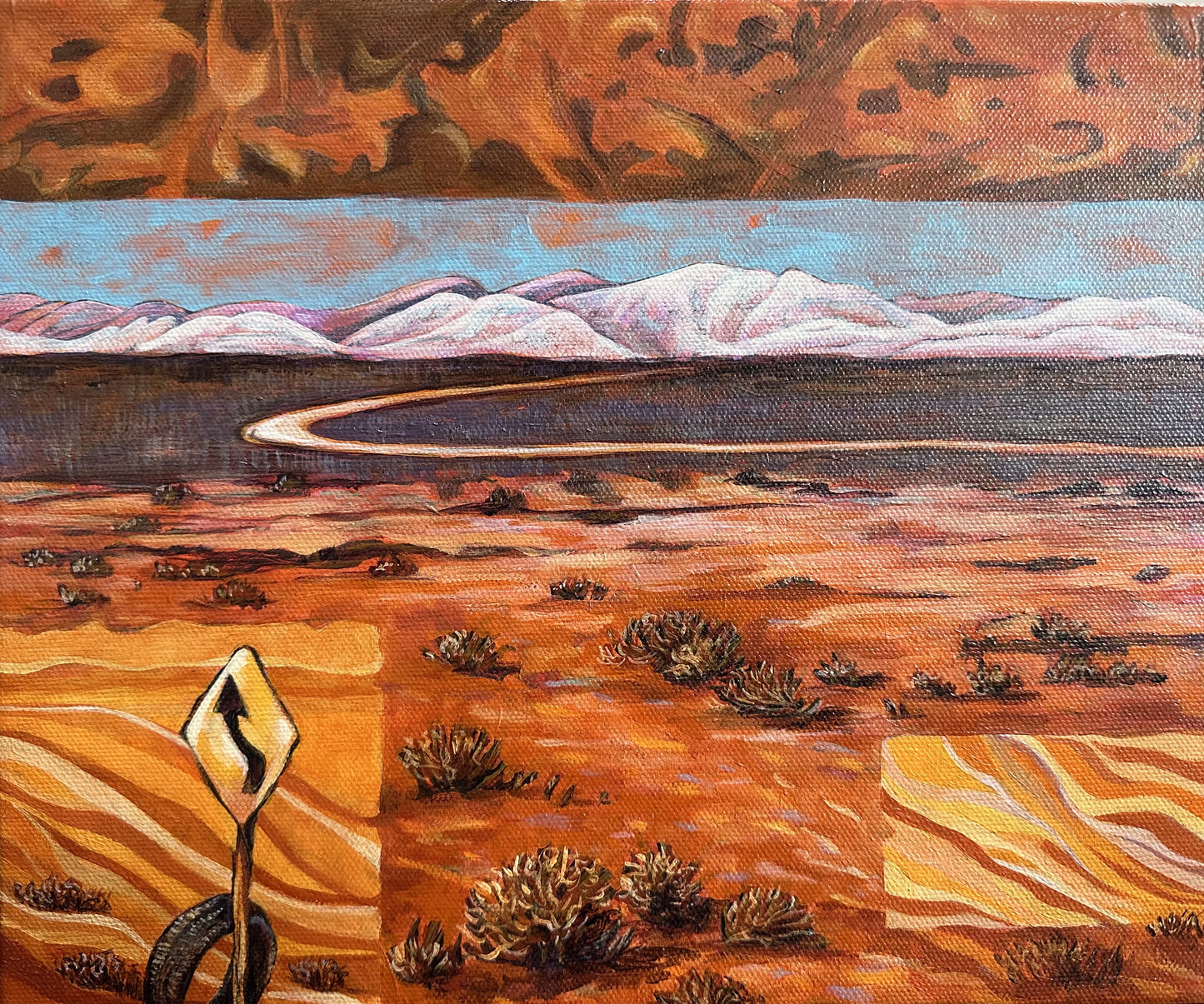 On the Way to Lake Eyre - Sandy O'Callaghan