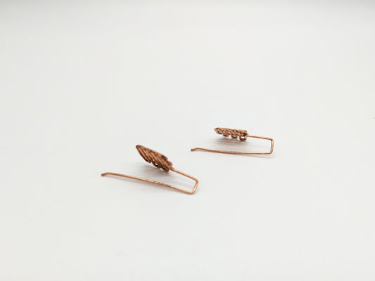 Cross Hatch Earrings - Small