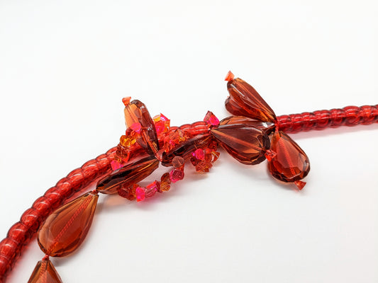 Red Epiphyte Neckpiece