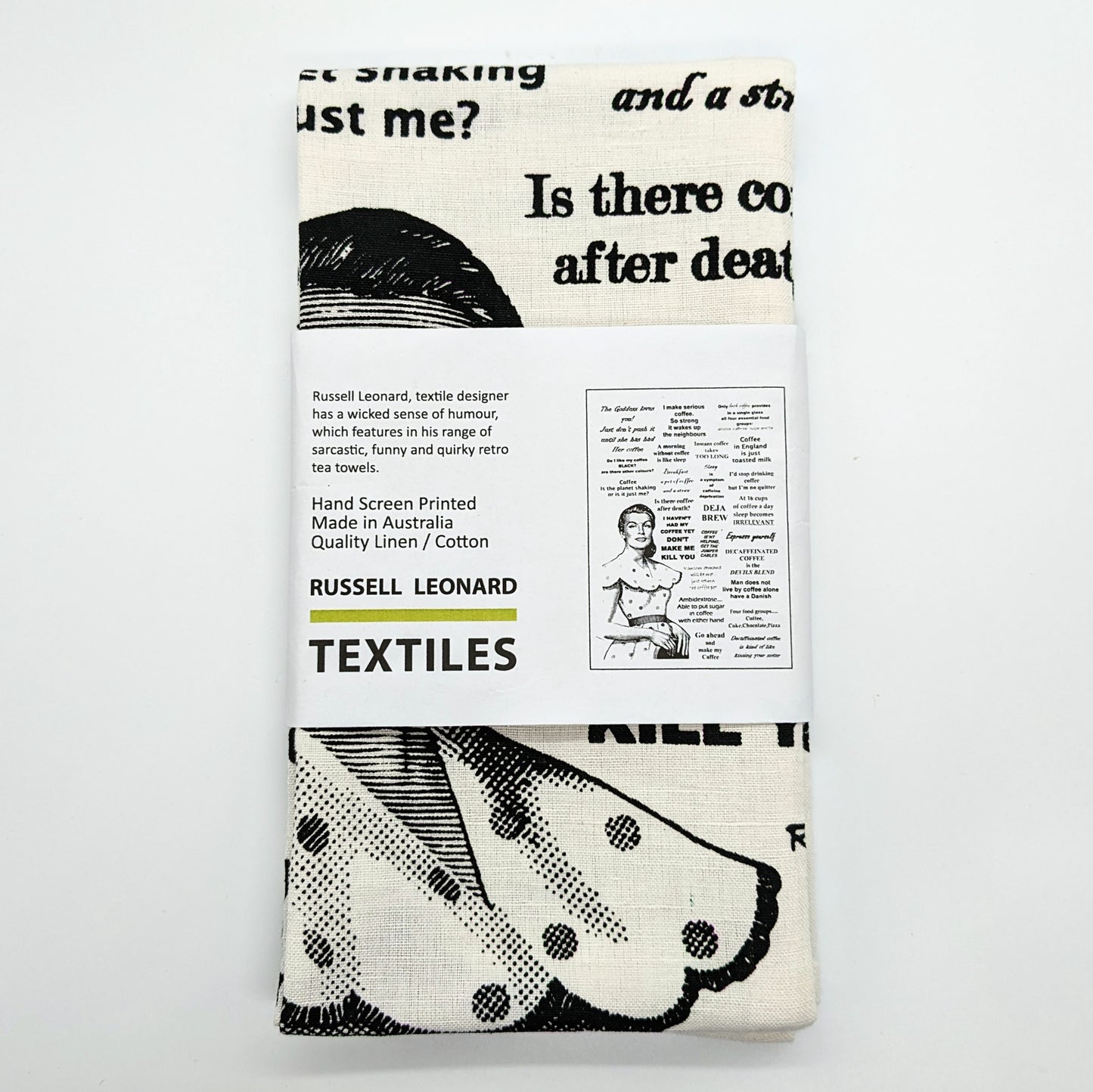 Vintage-Style Tea Towels by Russell Leonard