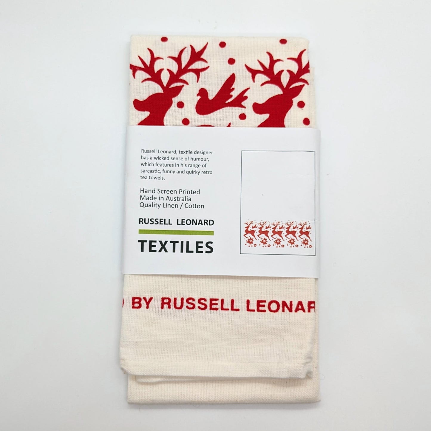 Christmas Tea Towels by Russell Leonard
