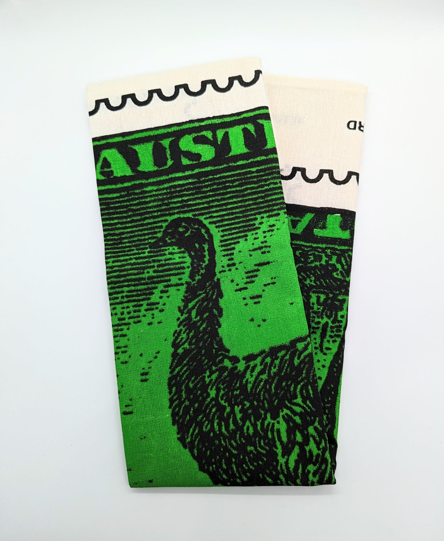 Australian Animal Postage Stamp Tea Towels by Russell Leonard