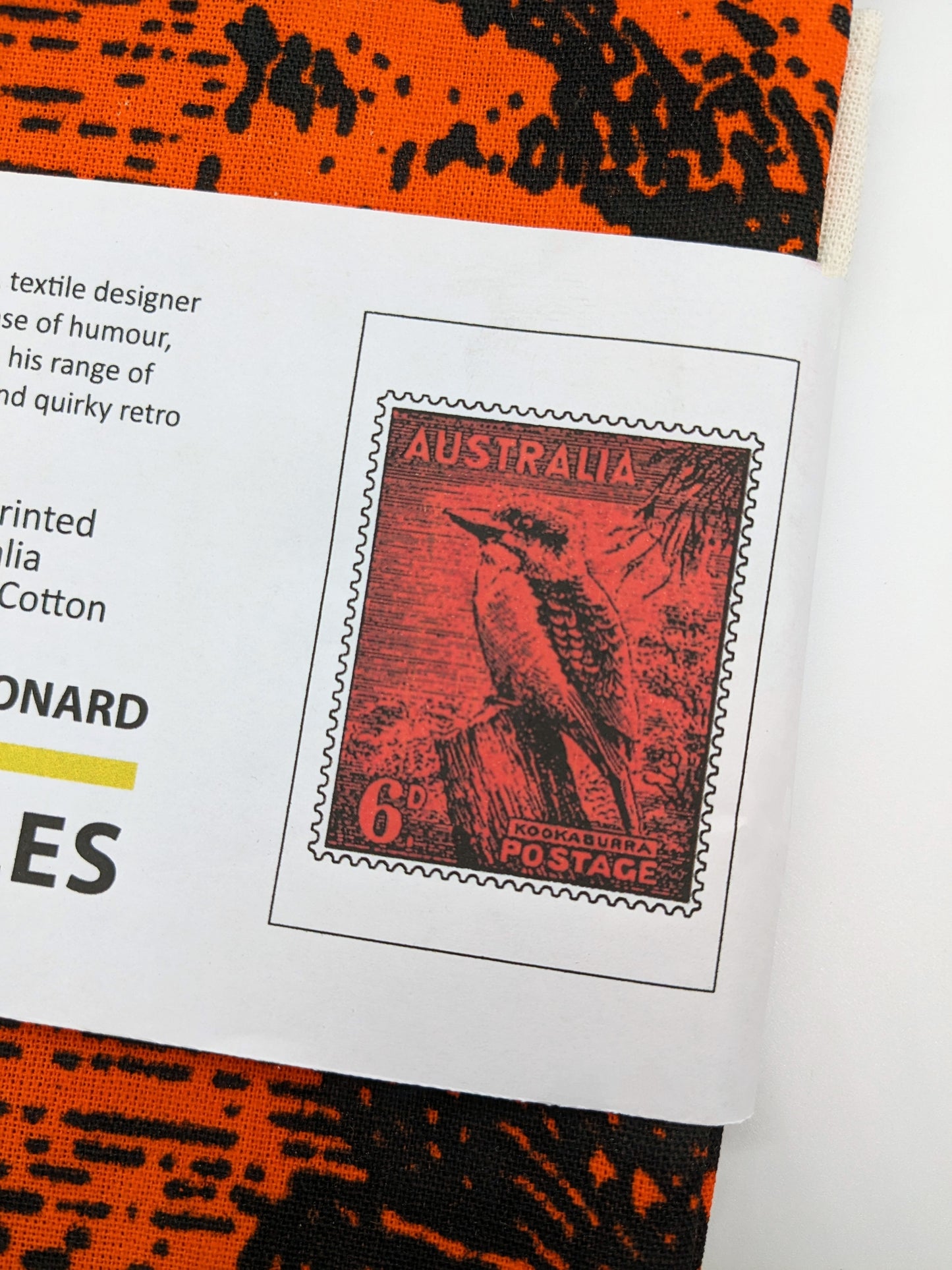 Australian Animal Postage Stamp Tea Towels by Russell Leonard