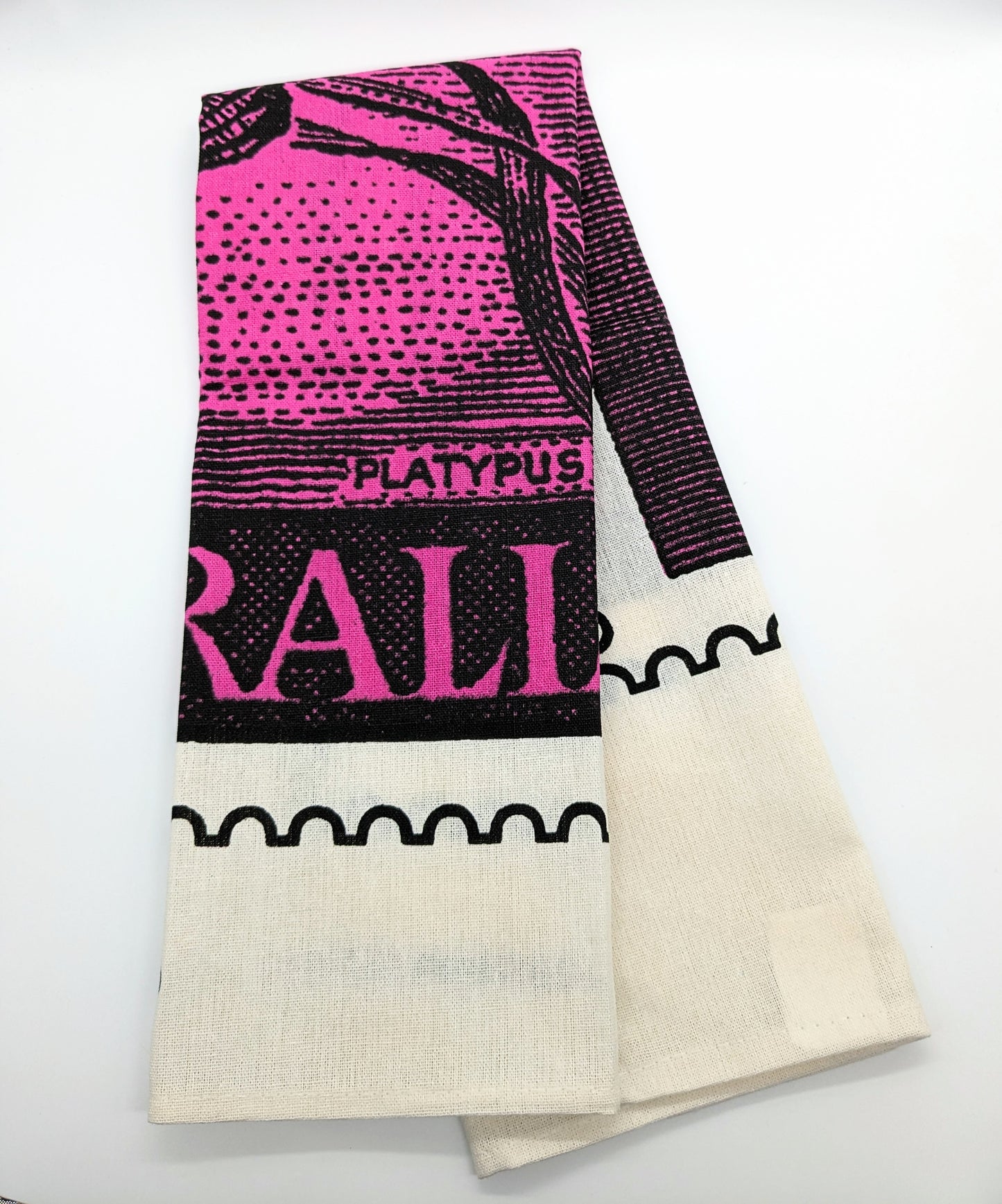 Australian Animal Postage Stamp Tea Towels by Russell Leonard