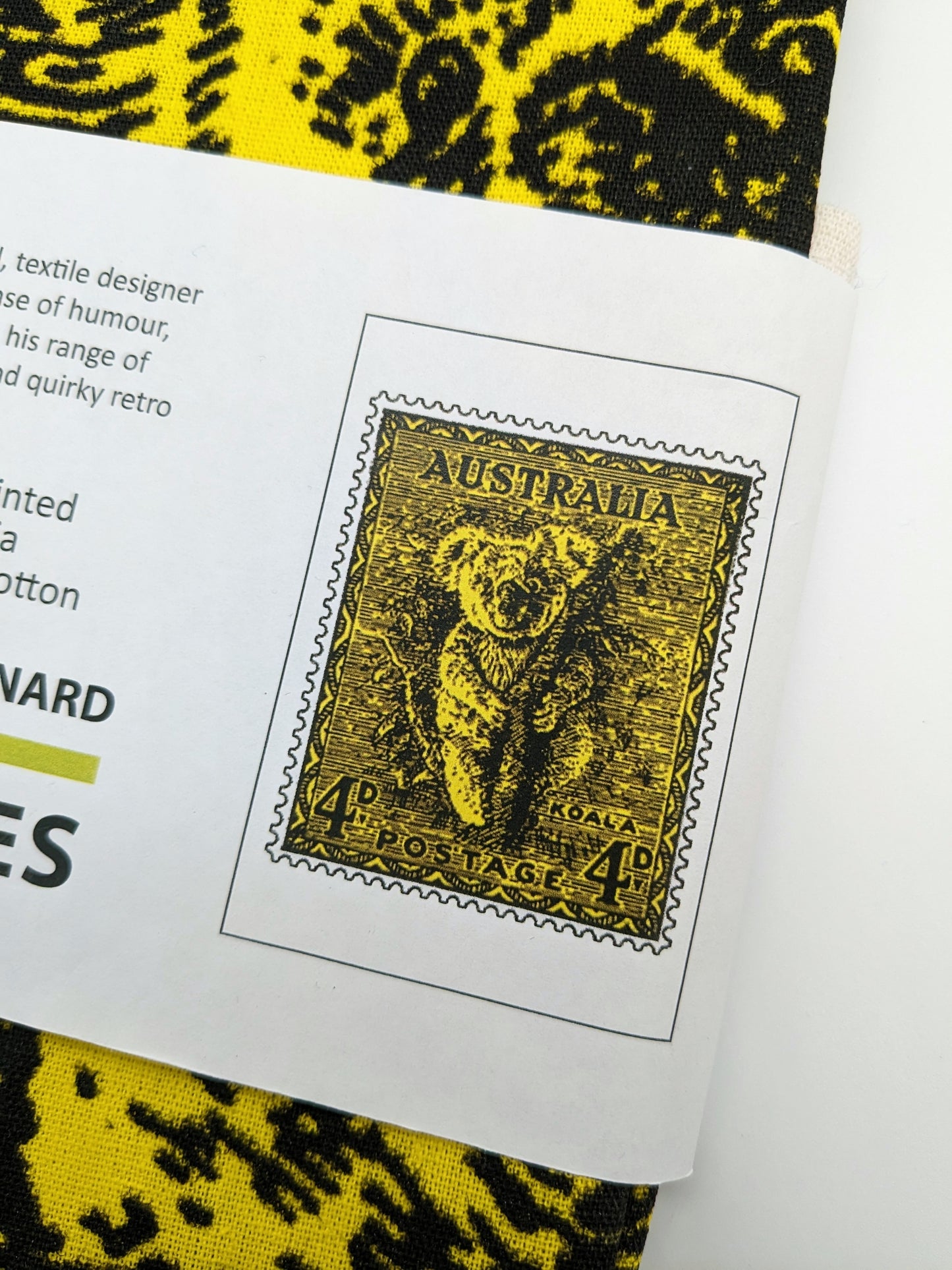 Australian Animal Postage Stamp Tea Towels by Russell Leonard