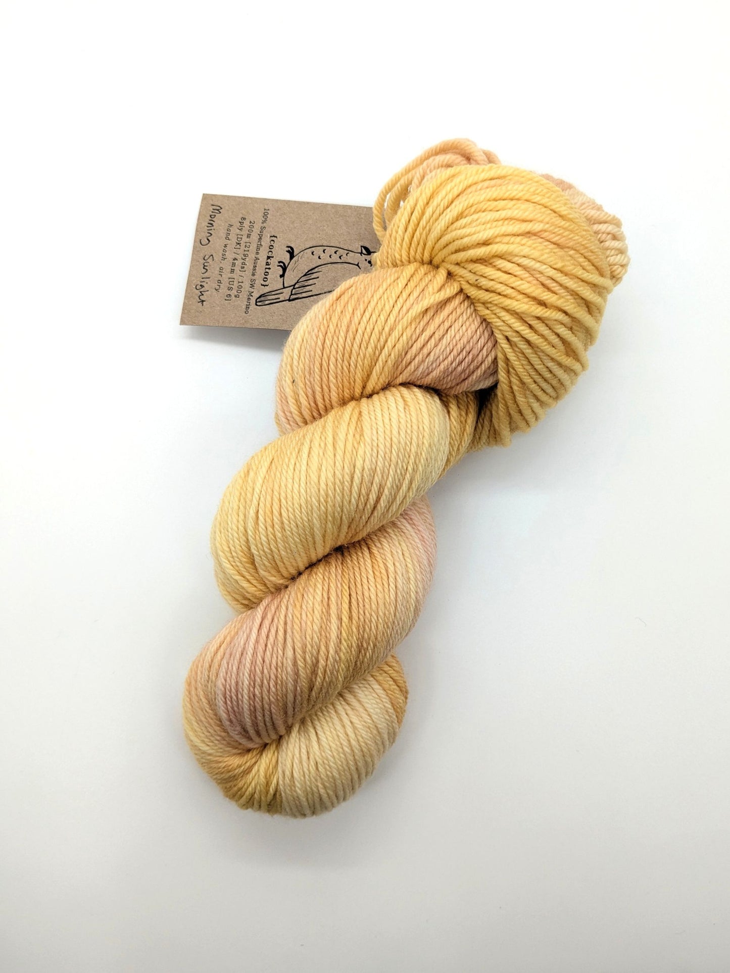 COCKATOO - Hand Dyed Yarn - 8ply