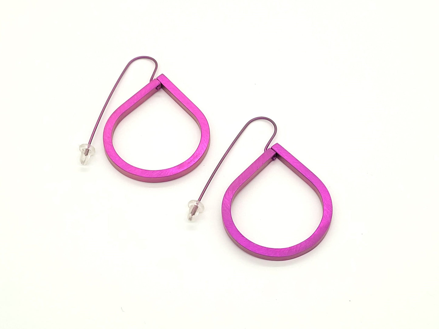 Anodised Titanium Teardrop Earrings