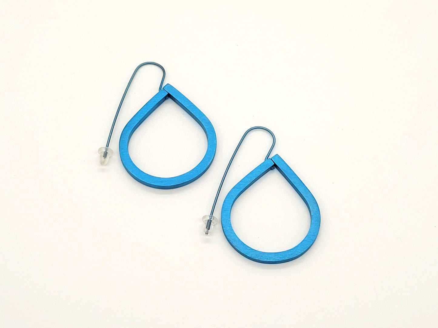 Anodised Titanium Teardrop Earrings