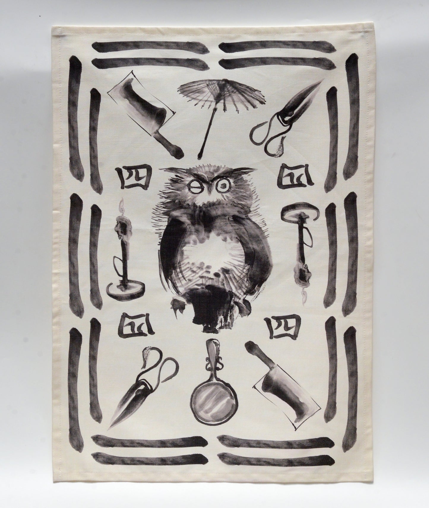 Fortune Cookie Tea Towel - Bad Luck (White) - Datsun Tran