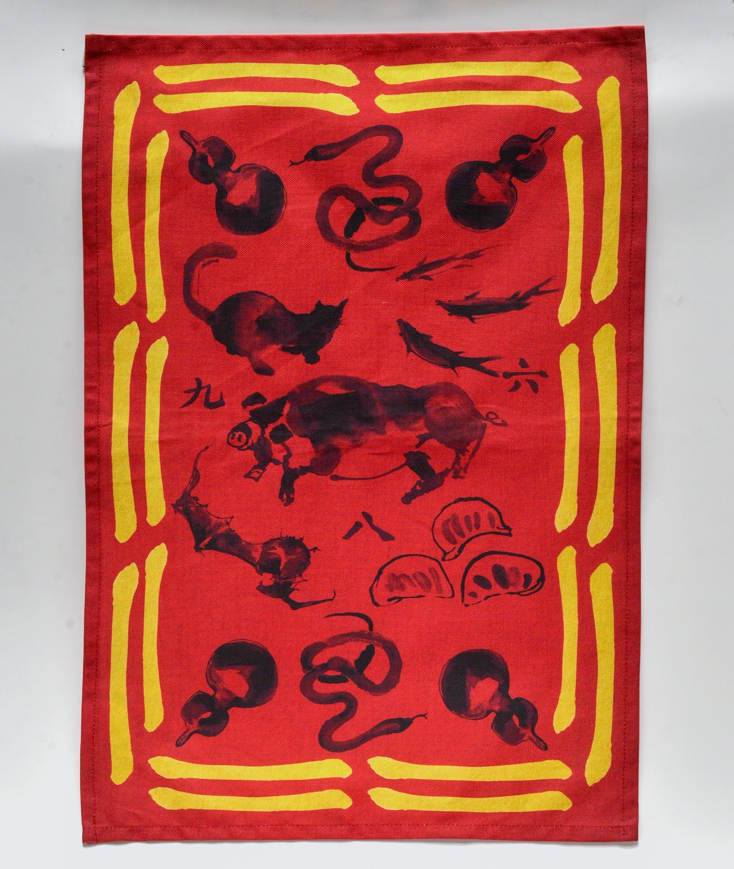 Fortune Cookie Tea Towel - Good Luck (Red) - Datsun Tran