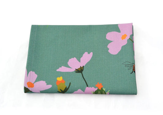 Tea Towel - Cosmos - Sage Green