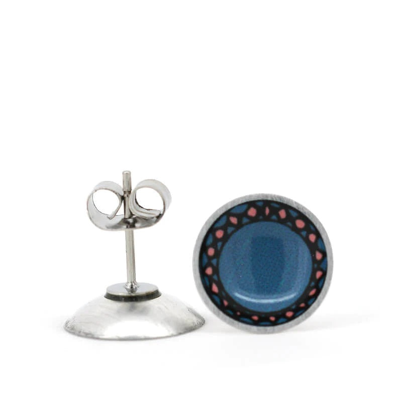 Facets - Circle Stud Earrings