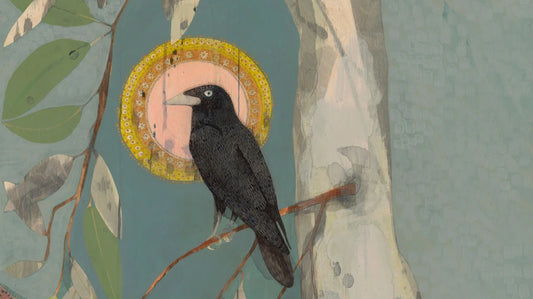 He Finds the Words on the Wind - Little Raven & Gum - Limited Edition Print by Dana Kinter