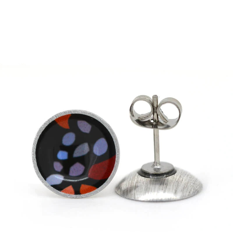 Monarch - Hidden Gems - Circle Stud Earrings